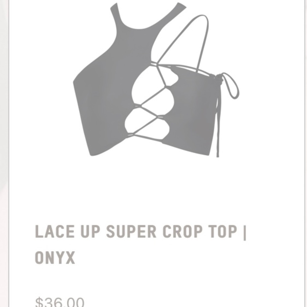Skims Lace Up Crop Top